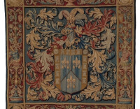 Tapestry with the De Nagera family coat of arms
