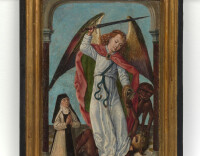 Saint Michael fighting the demons