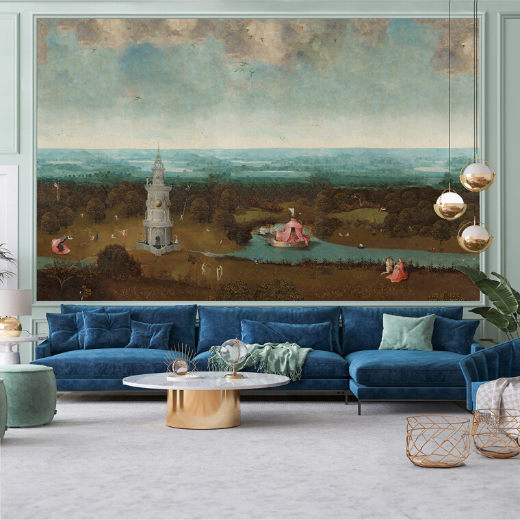 Bosch in your living room? Now for sale: unique Bosch wallpaper by Atelier Billiet