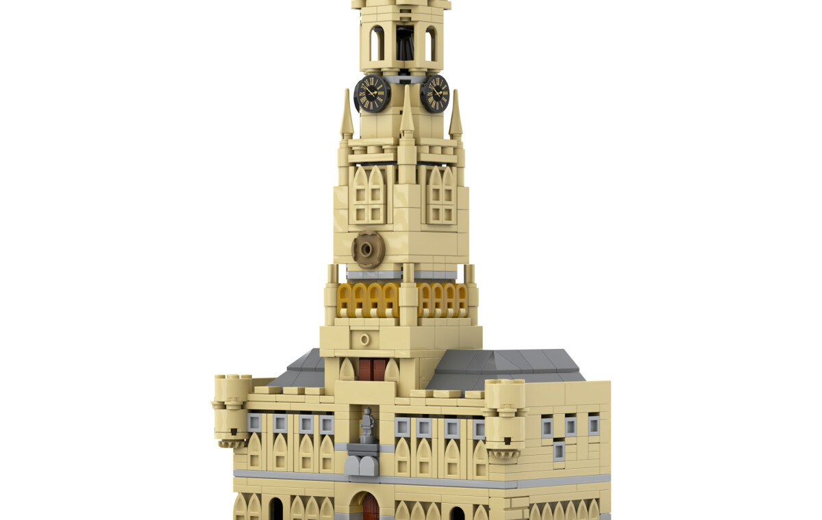 Unieke Legoversie van het Brugse Belfort te koop bij Musea Brugge